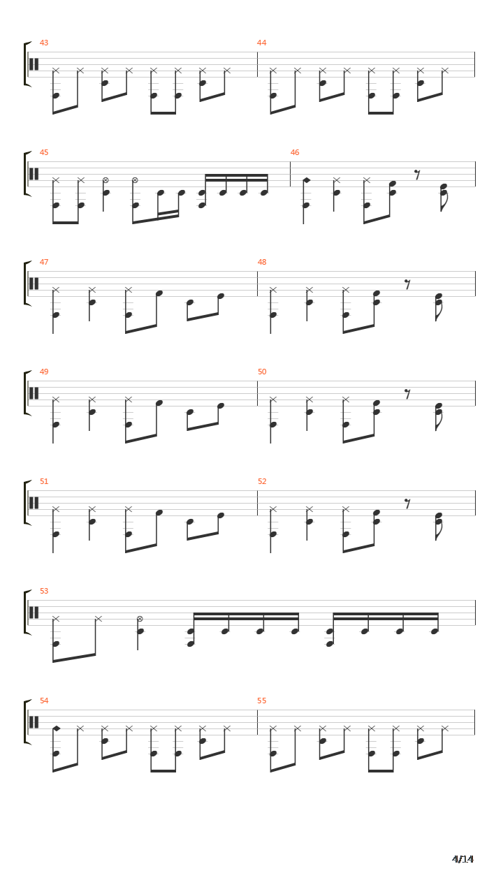 5259鼓吉他谱