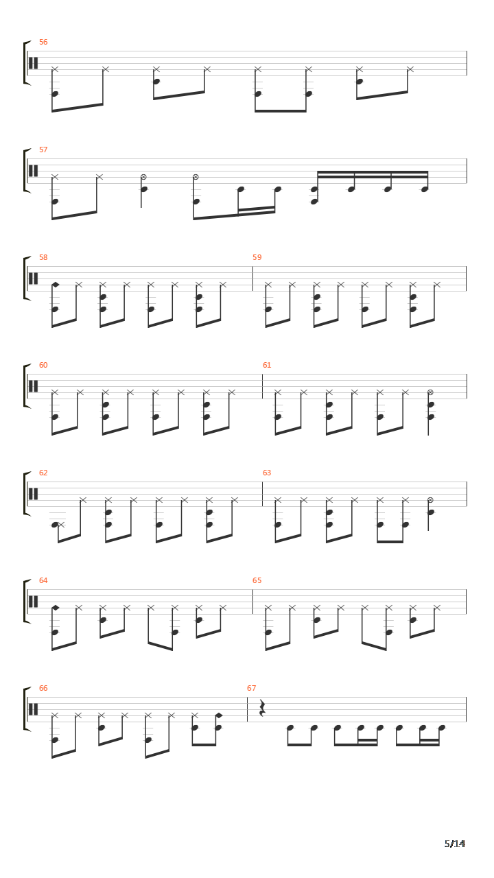 5259鼓吉他谱