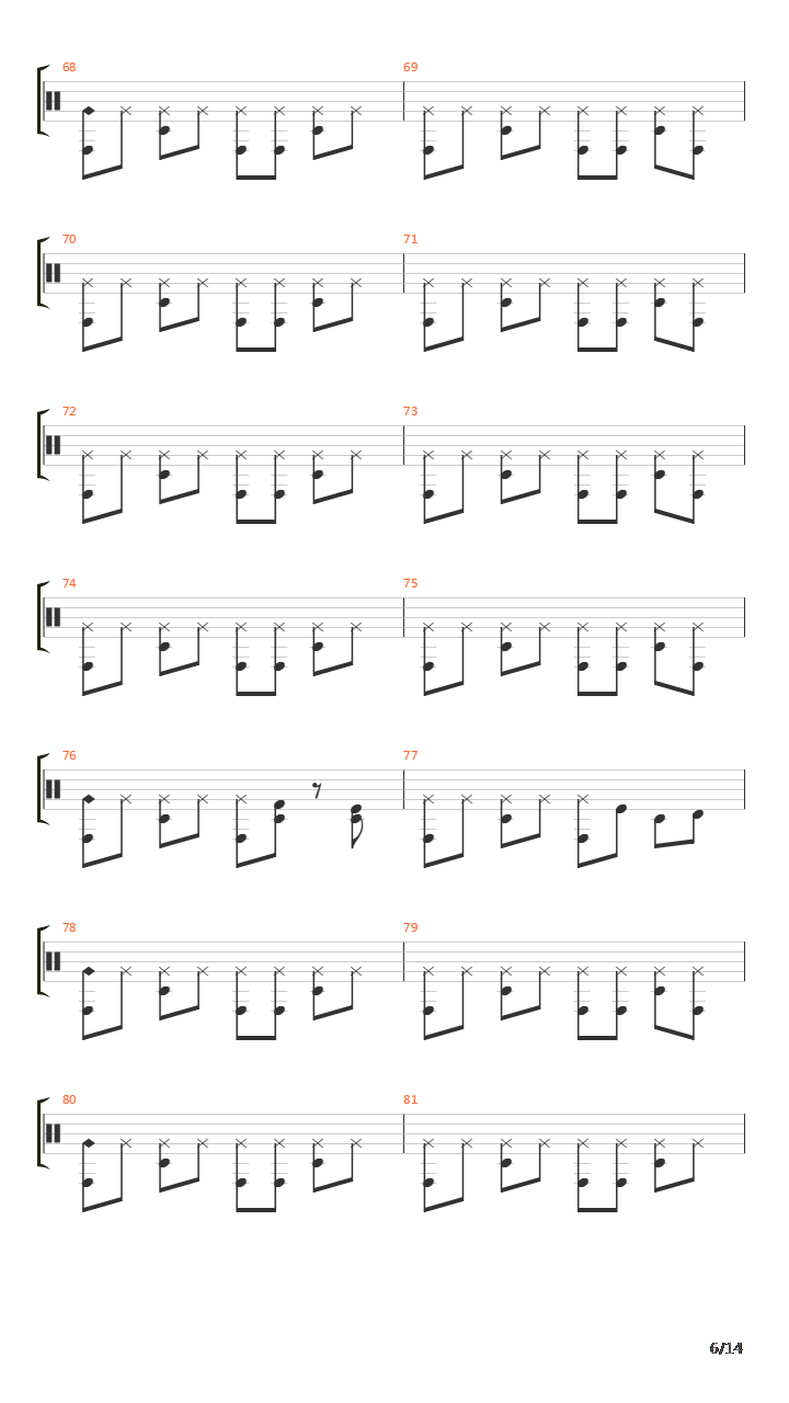 5259鼓吉他谱