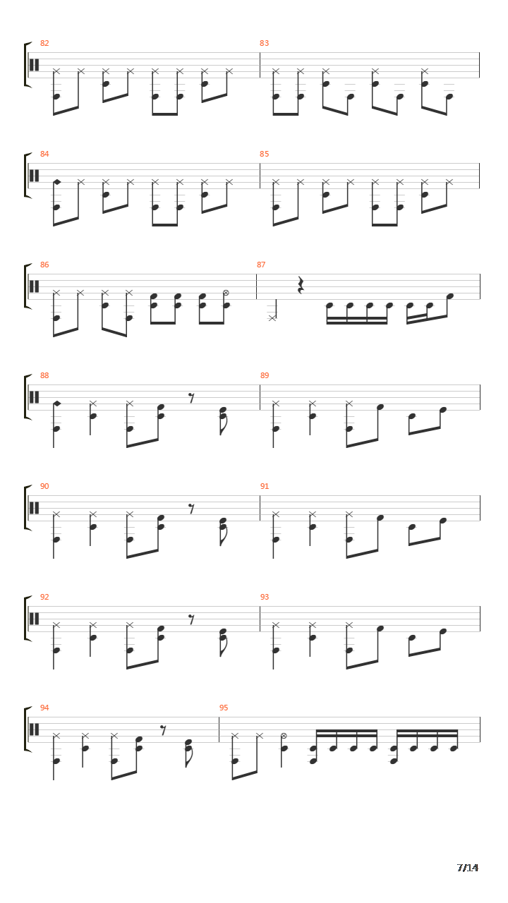 5259鼓吉他谱