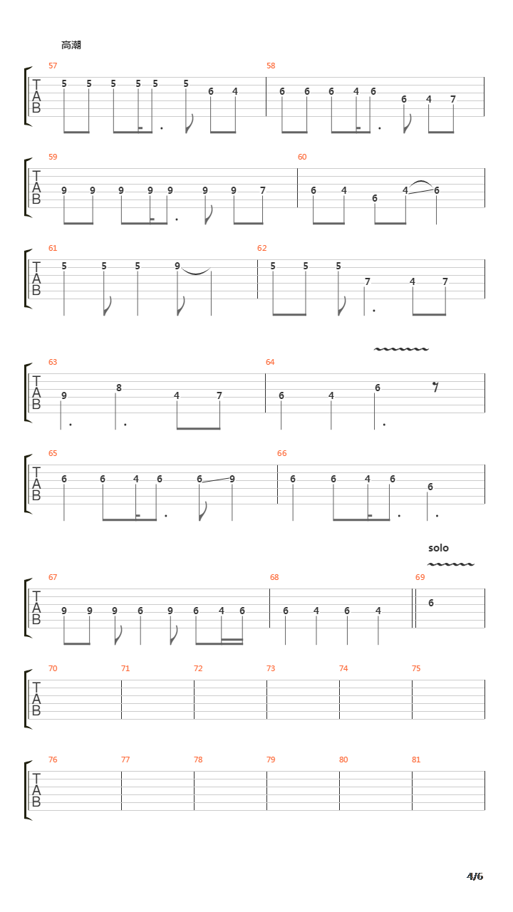 斗战胜佛吉他谱