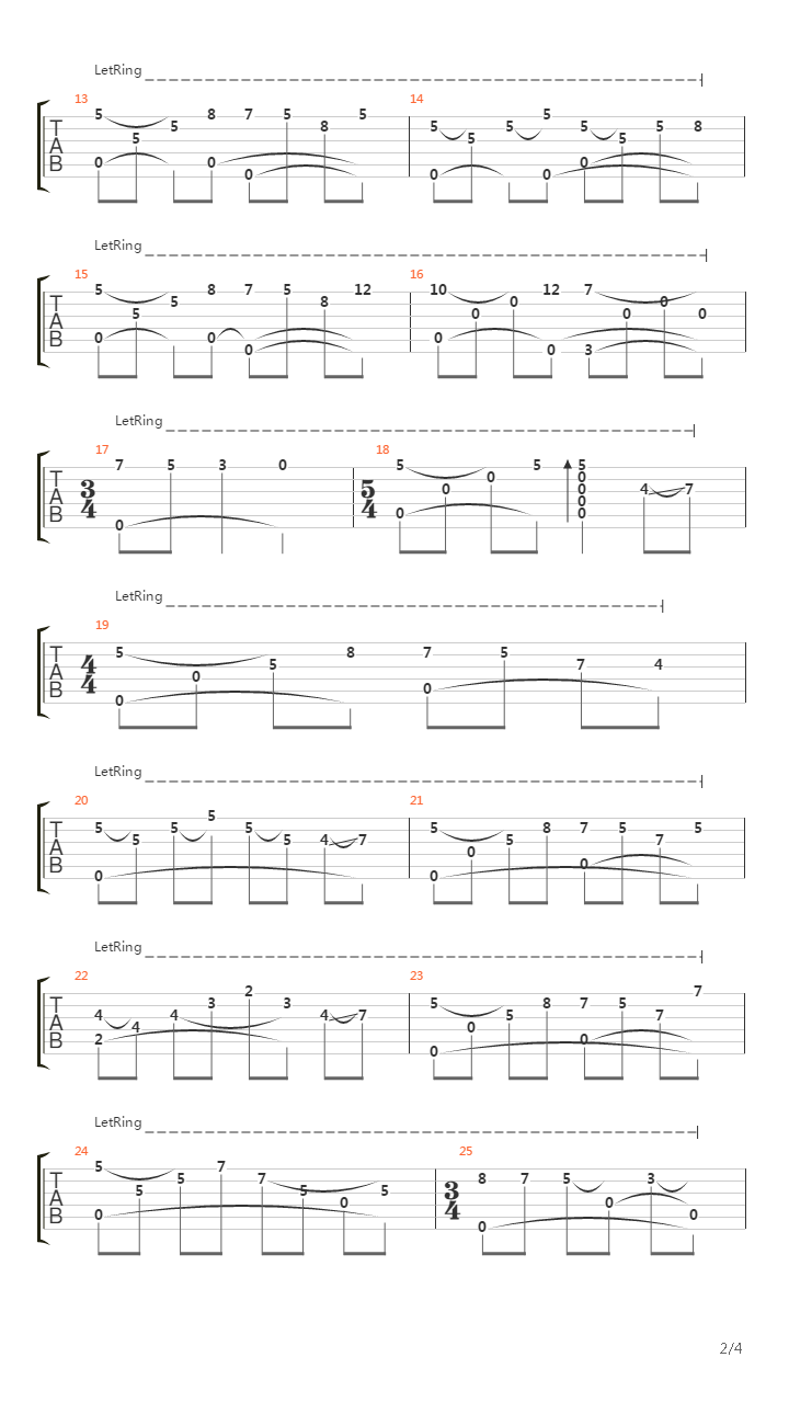 离别序曲吉他谱