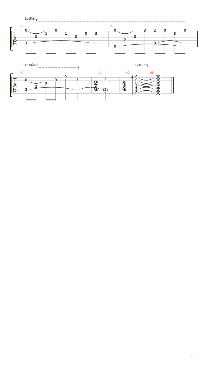 离别序曲吉他谱