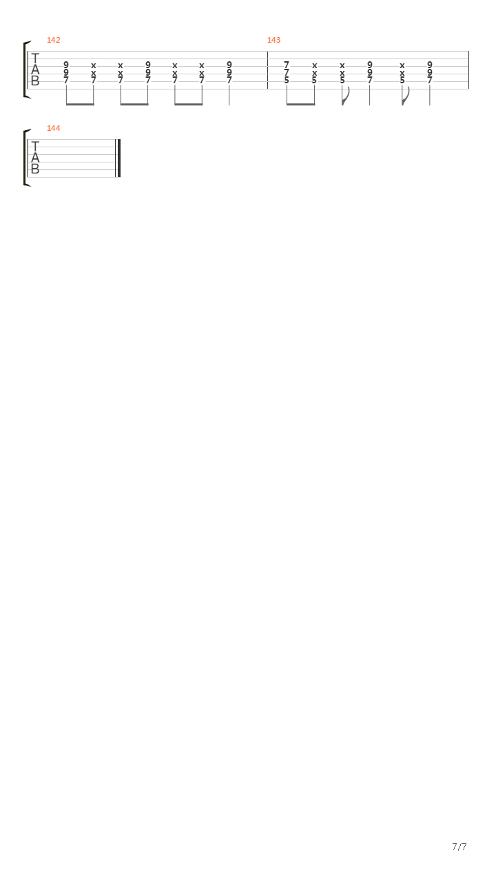 热血怒火吉他谱