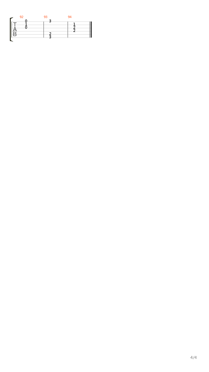 一场短暂的雪吉他谱