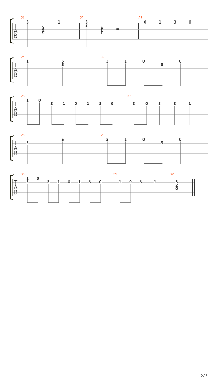 米兰的帕凡舞曲之四吉他谱