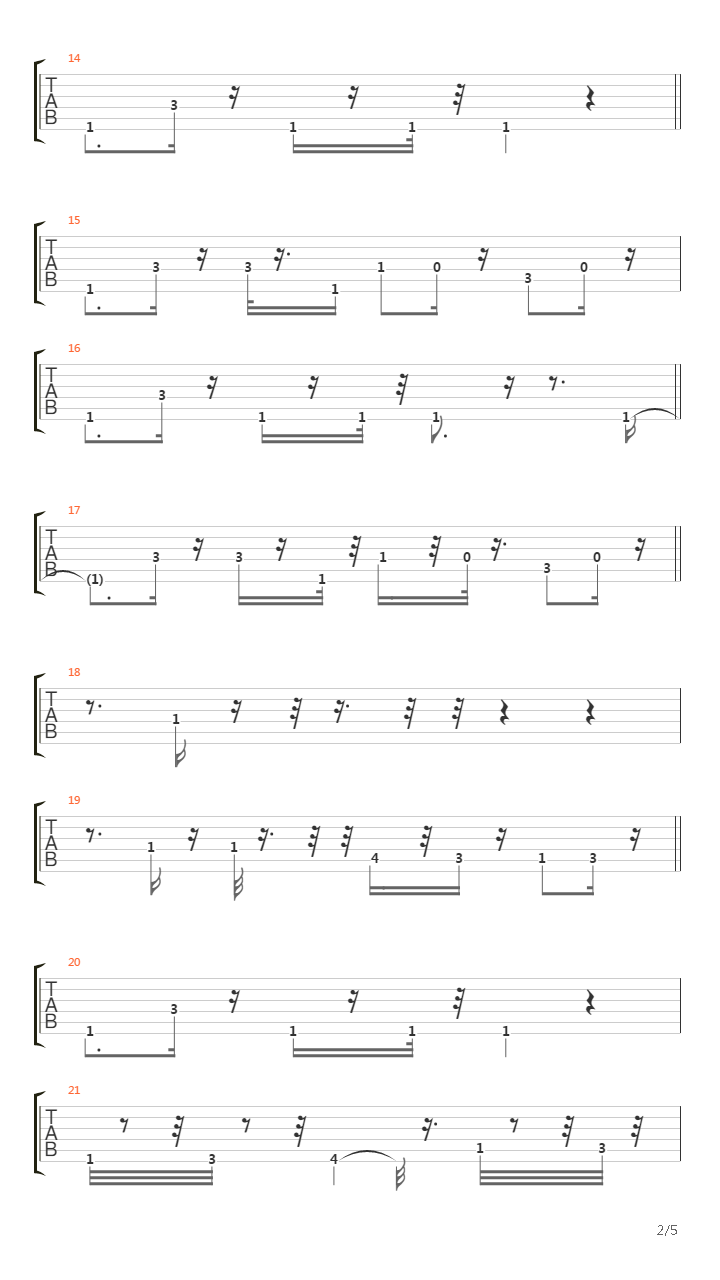 罪恶都市(现代爵士风格开场曲)吉他谱