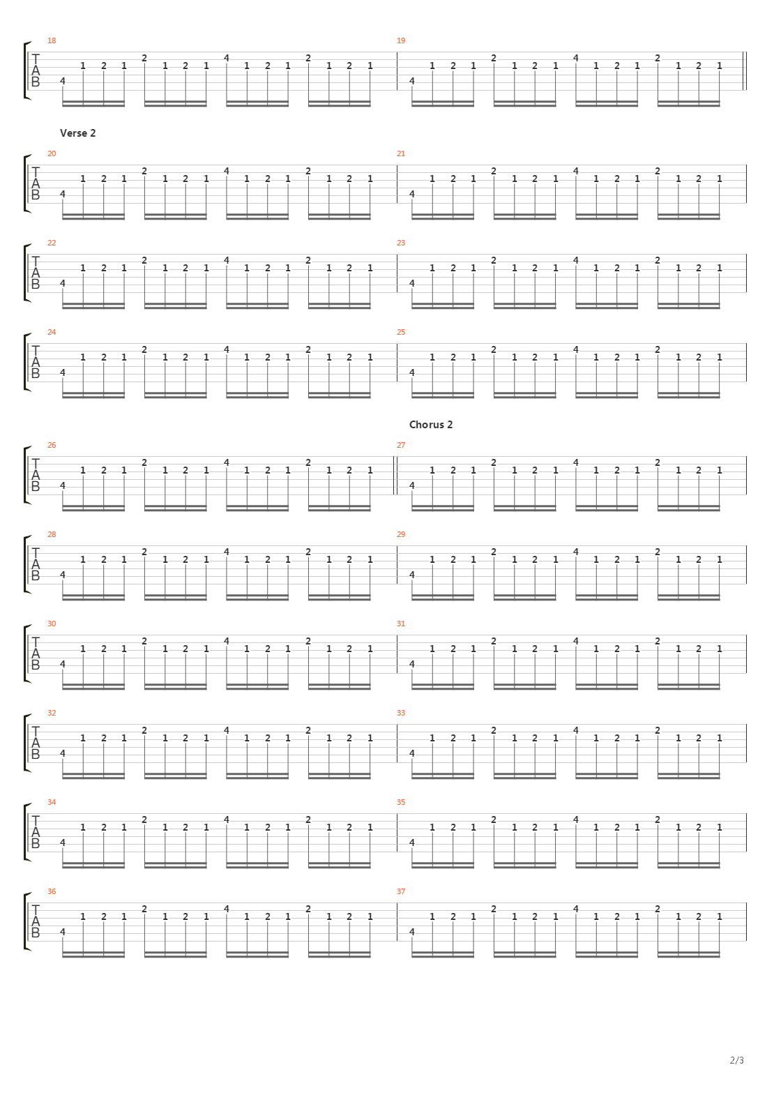 Across The Line吉他谱