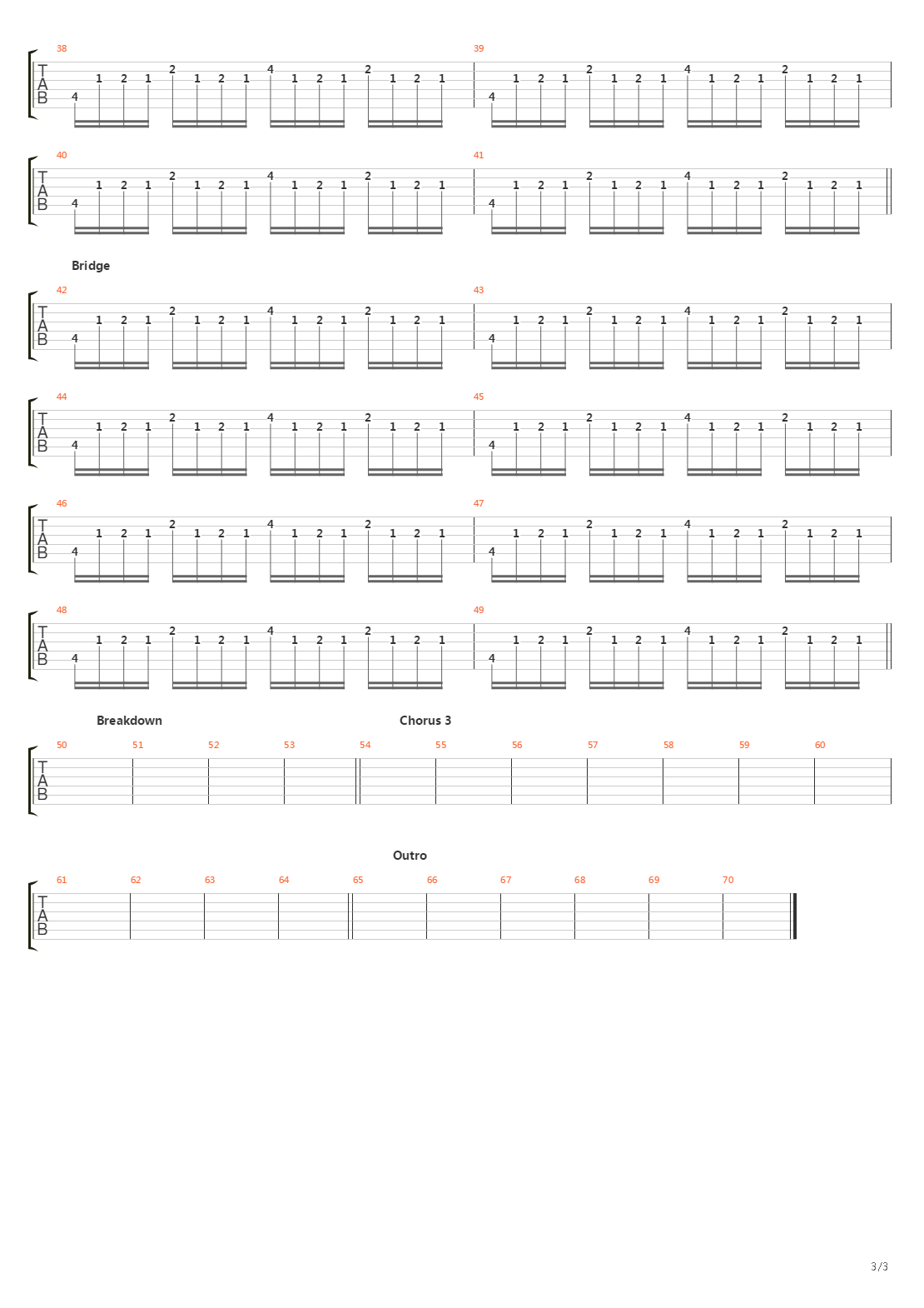 Across The Line吉他谱