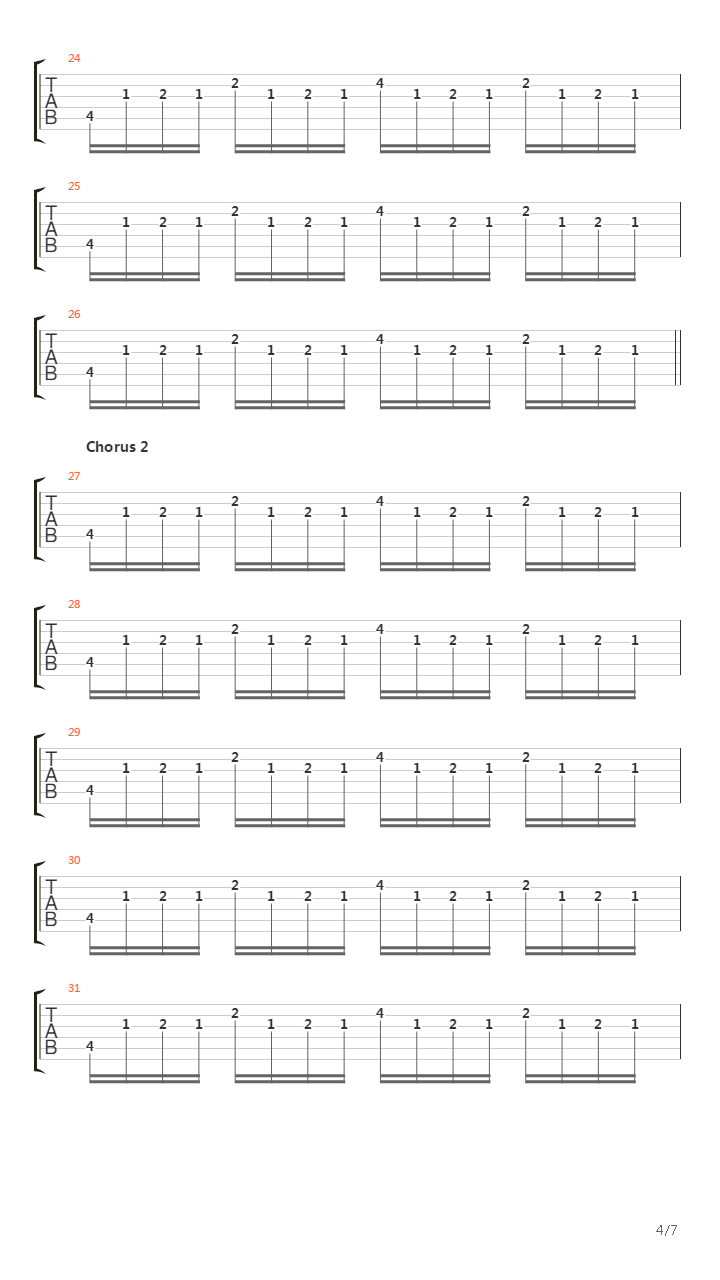 Across The Line吉他谱