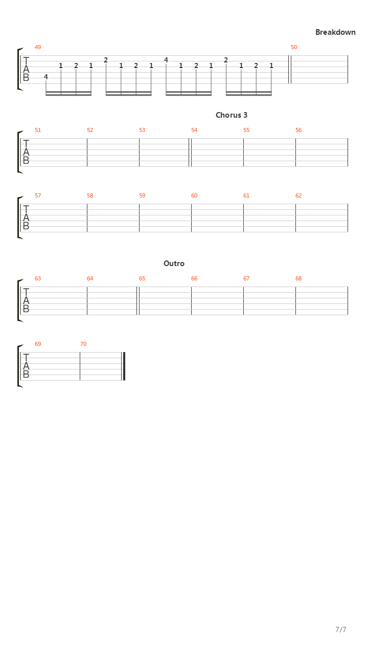 Across The Line吉他谱