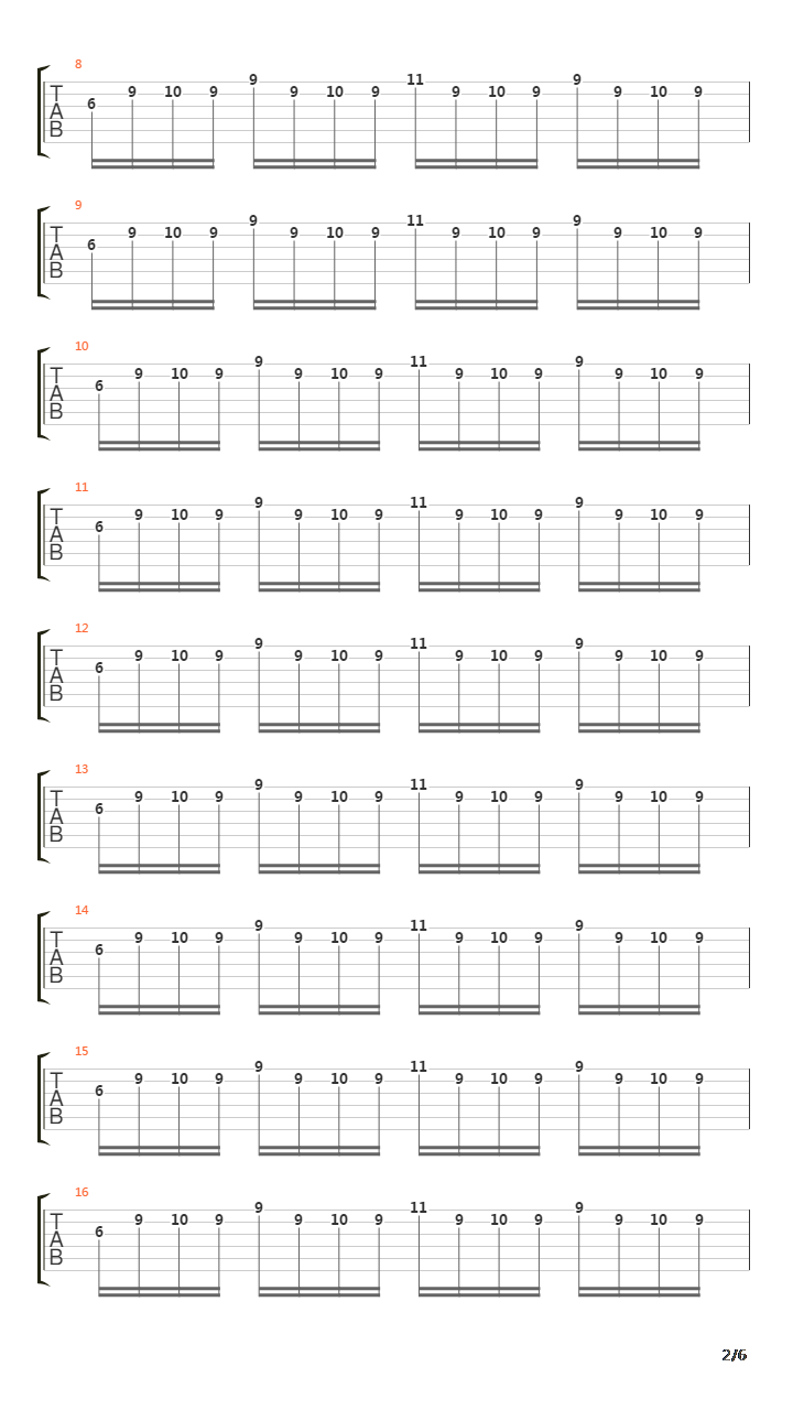 Across The Line吉他谱