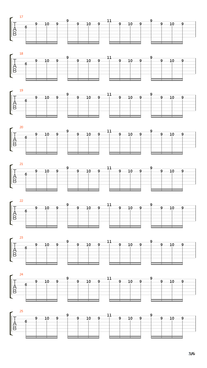 Across The Line吉他谱