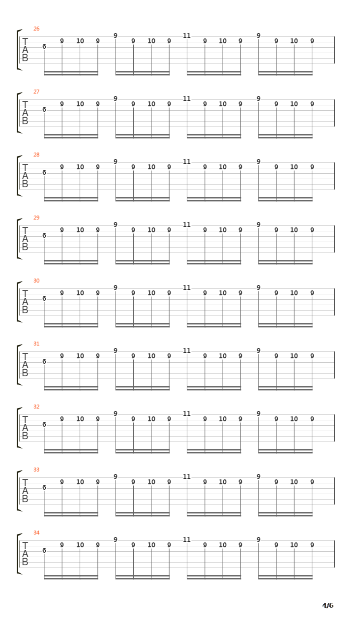 Across The Line吉他谱