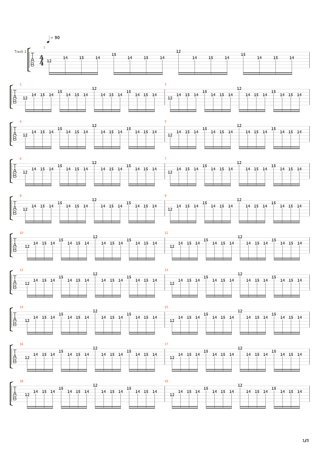 Across The Line吉他谱