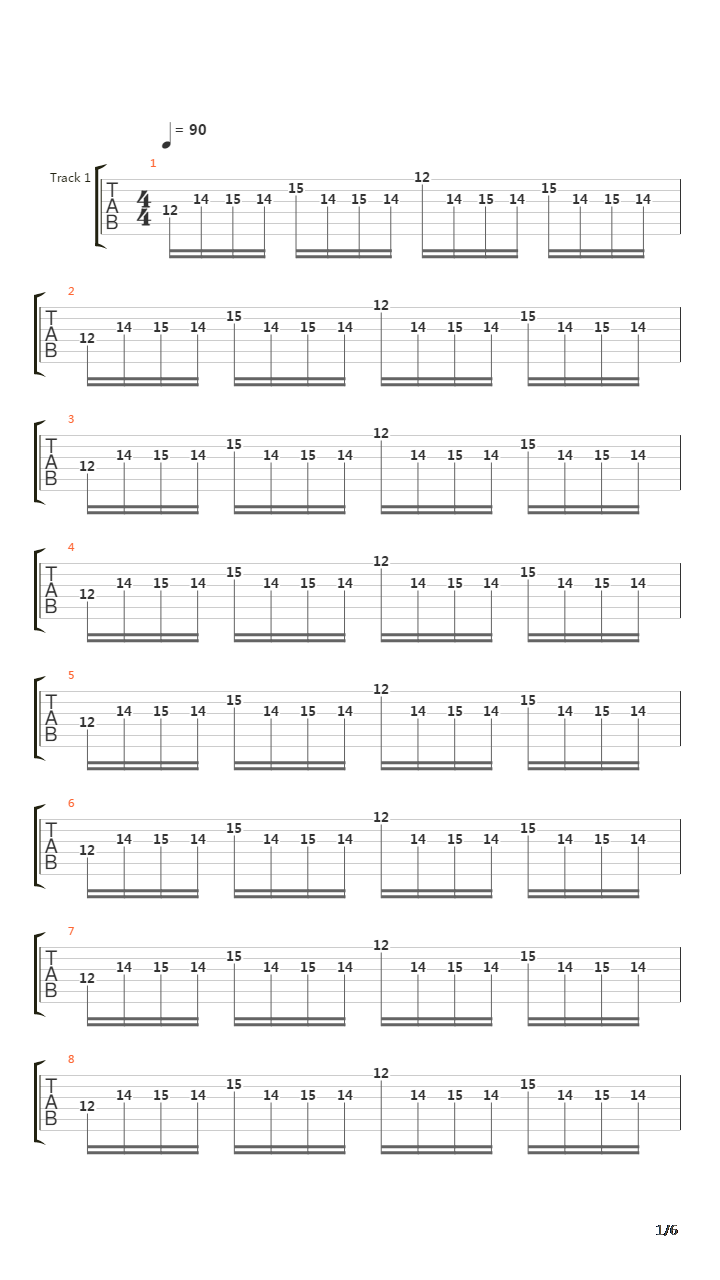 Across The Line吉他谱