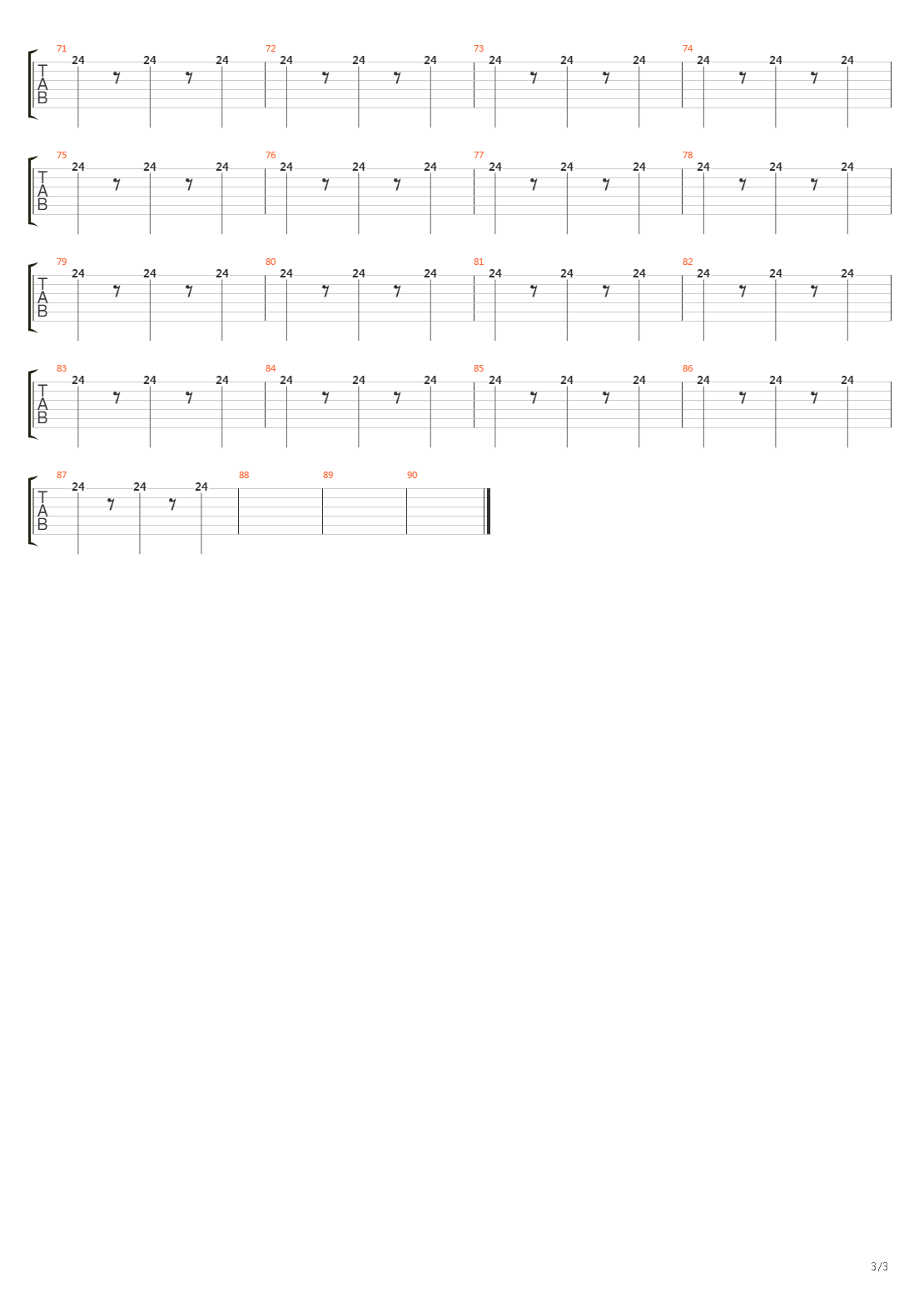 Easier To Run吉他谱