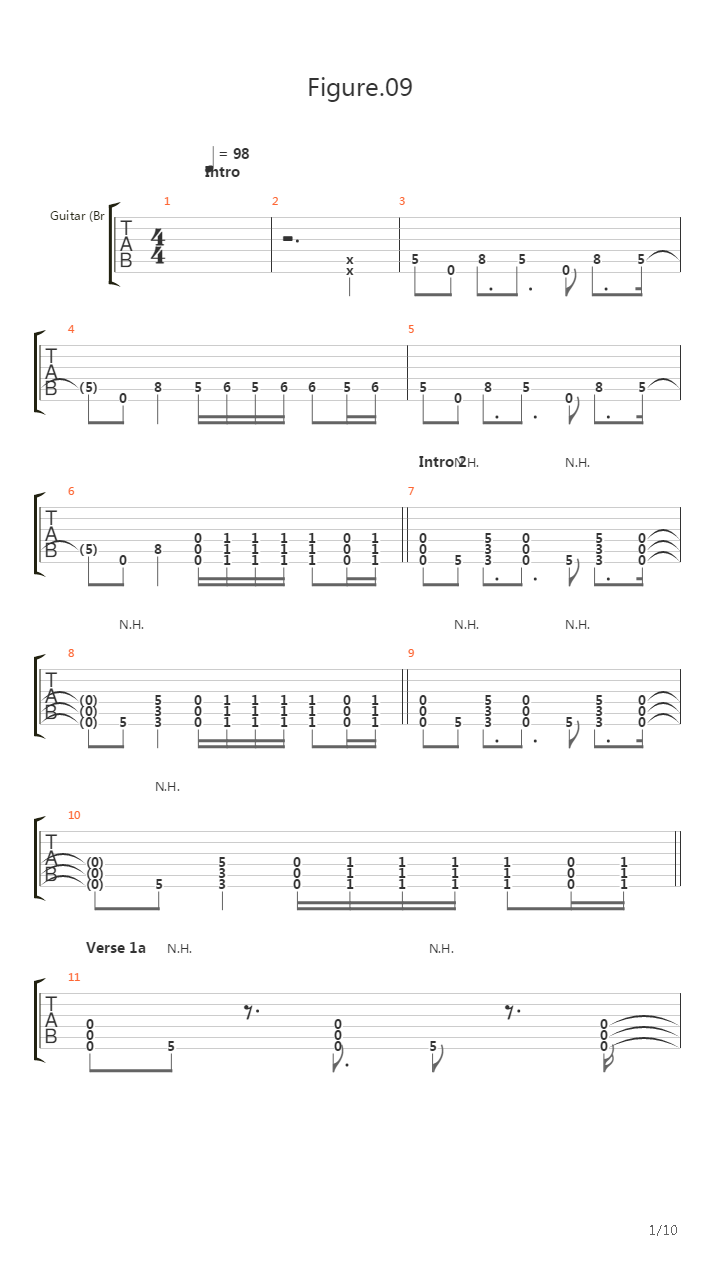 Figure 09吉他谱