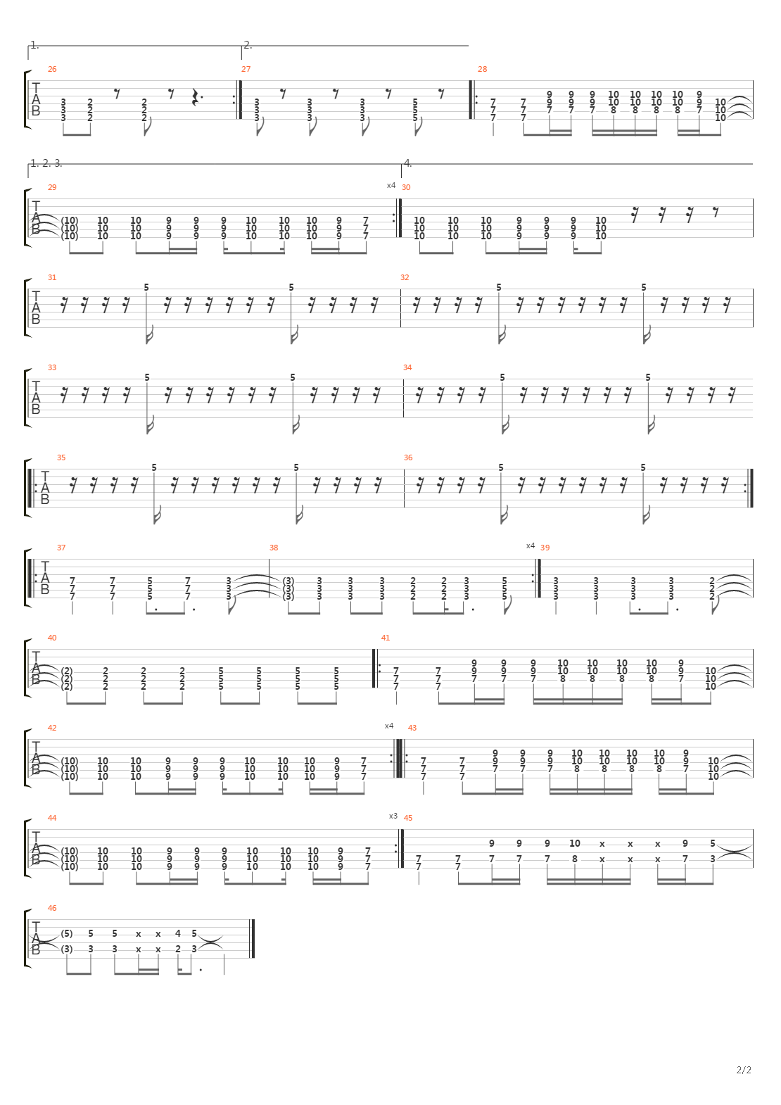 Forgotten吉他谱