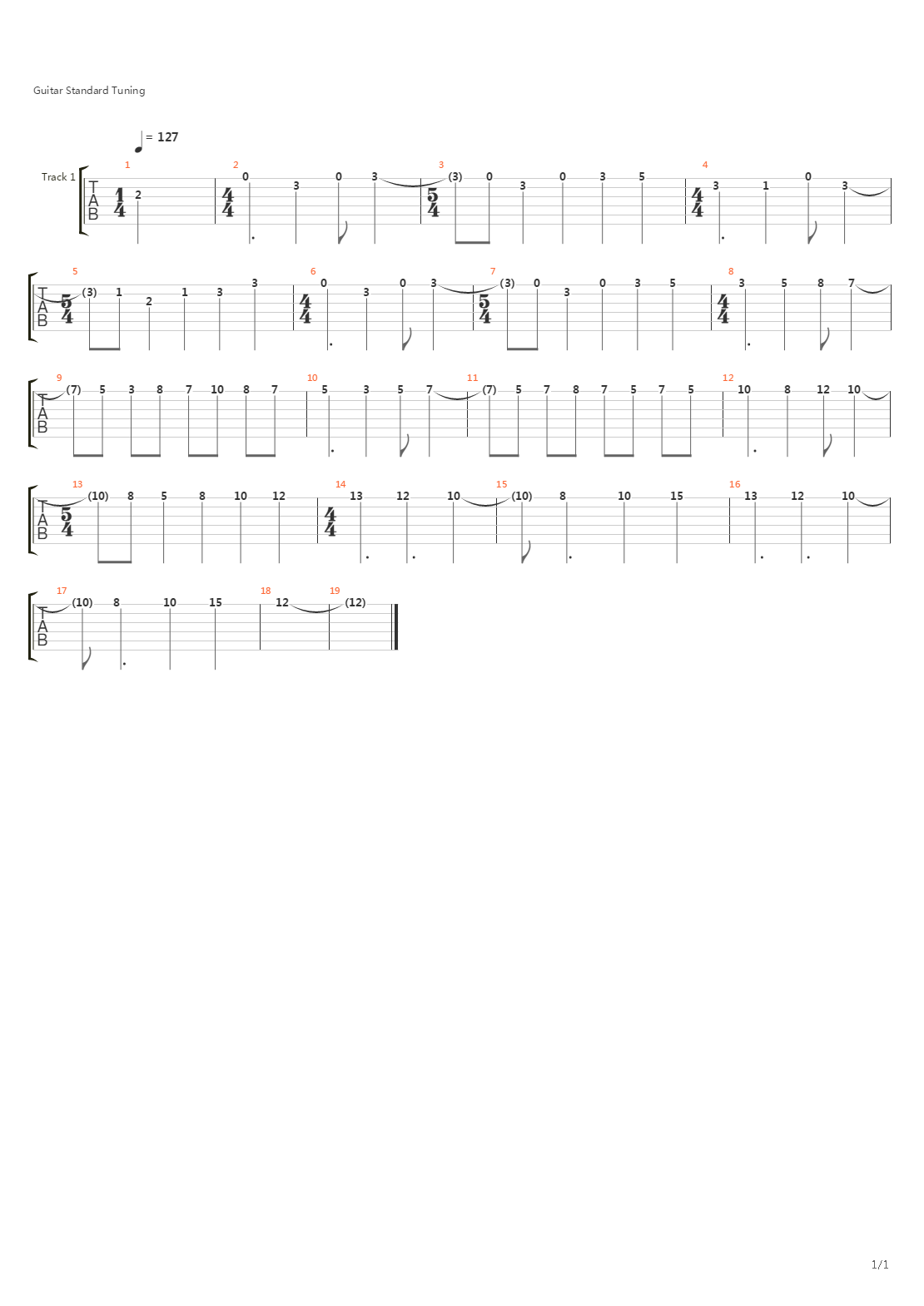 Jornada Del Muerto吉他谱