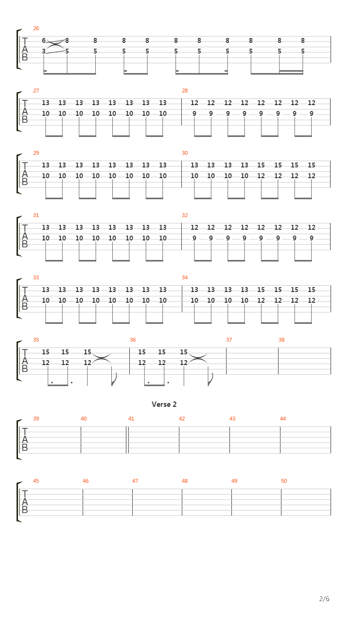 No Roads Left吉他谱