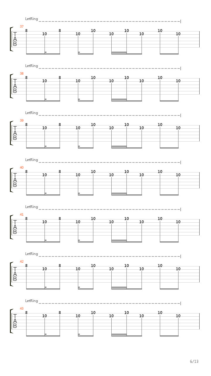 No Roads Left吉他谱