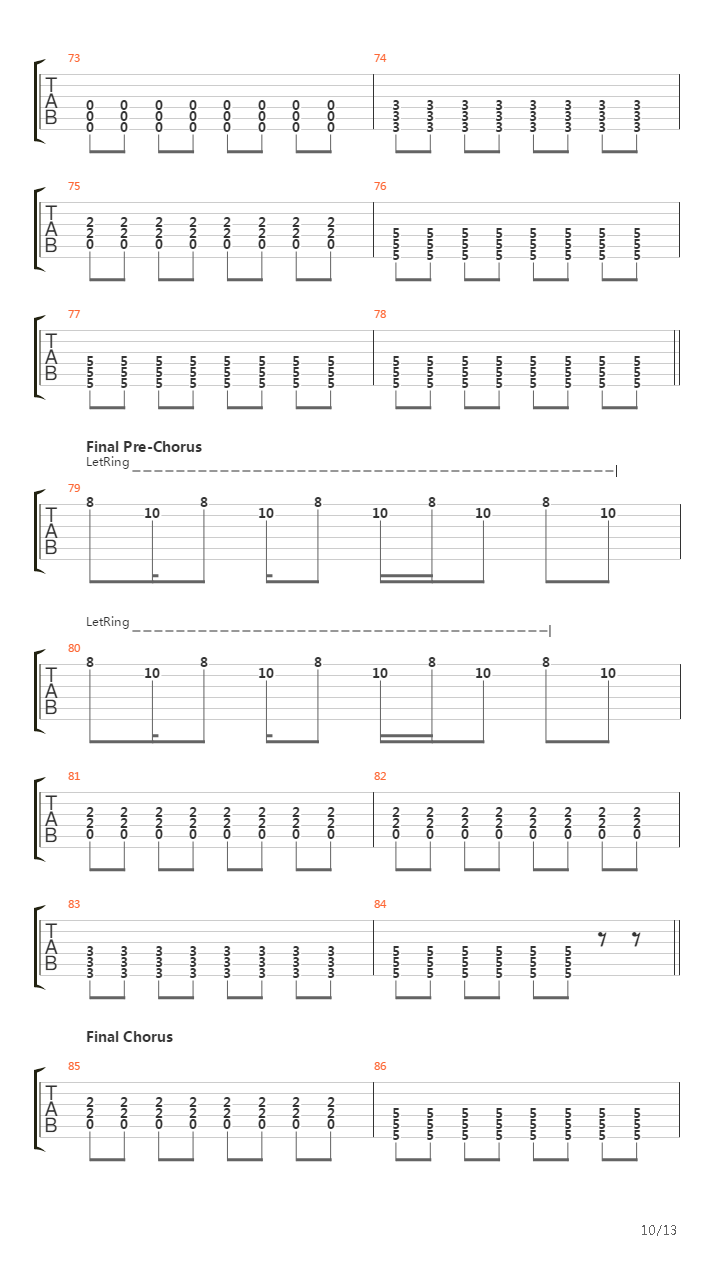 No Roads Left吉他谱