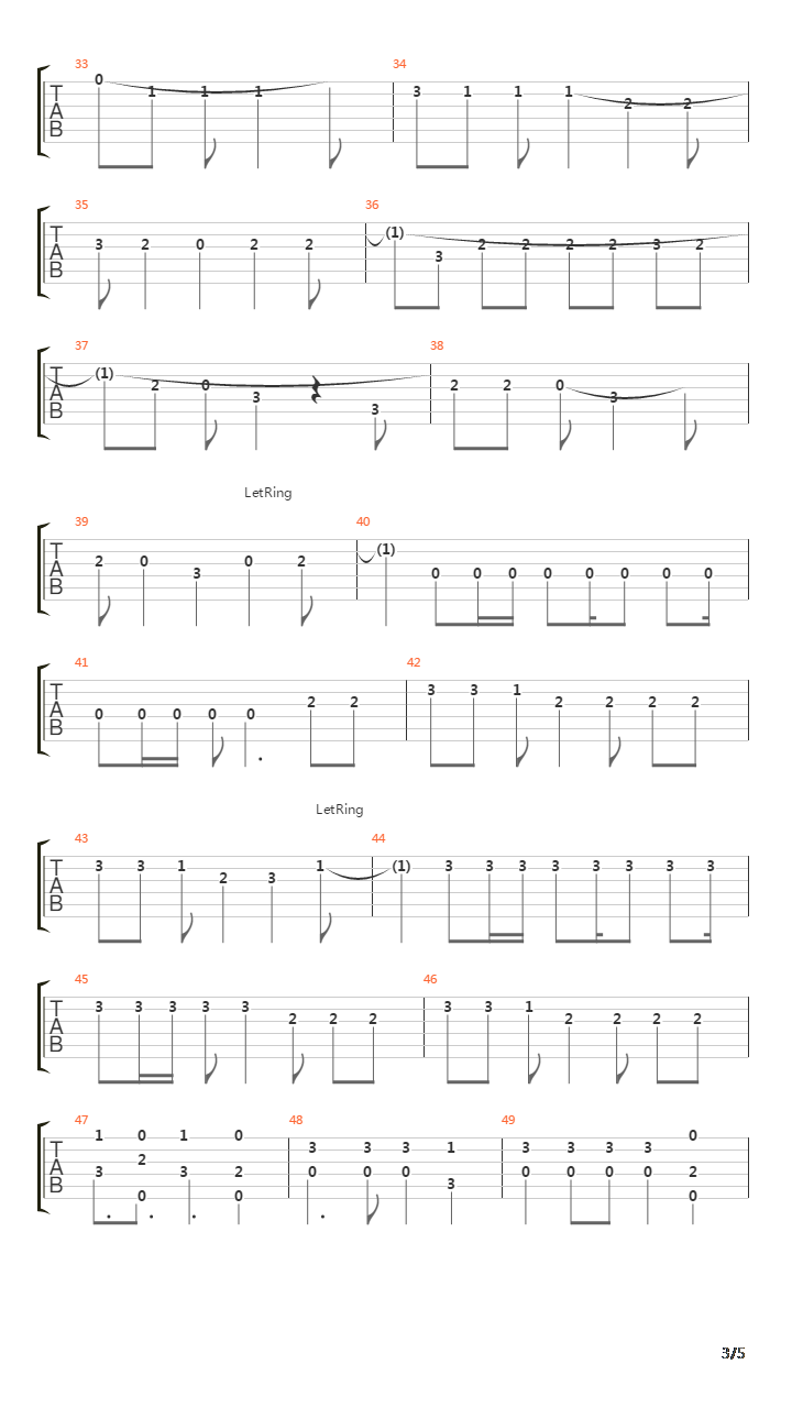 Numb吉他谱