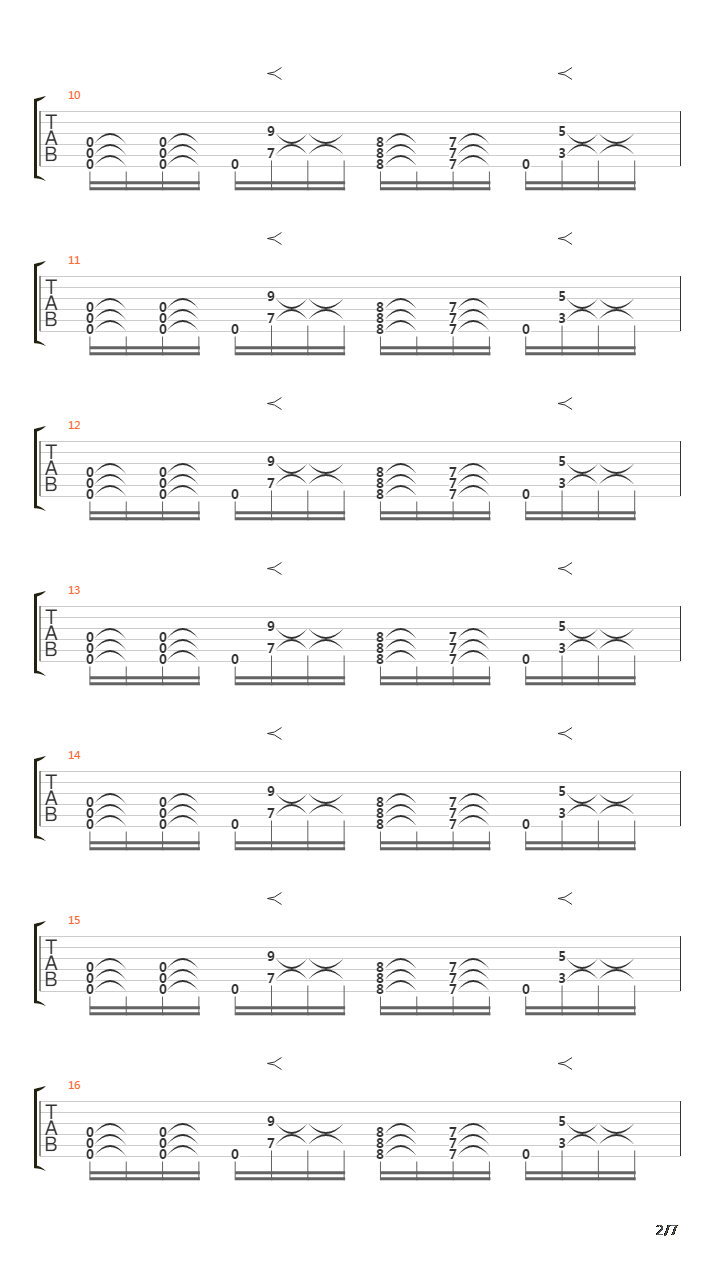 One Step Closer吉他谱