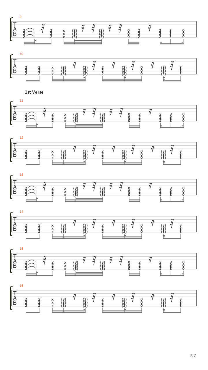 Points Of Authority吉他谱