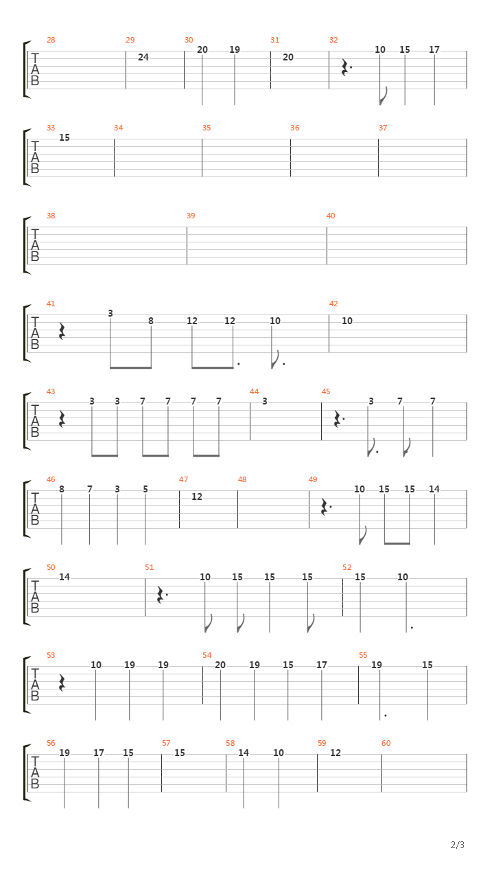 The Messenger吉他谱