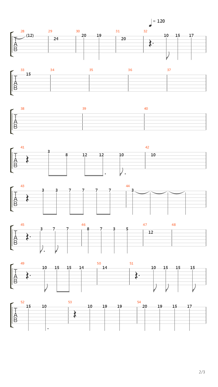 The Messenger吉他谱