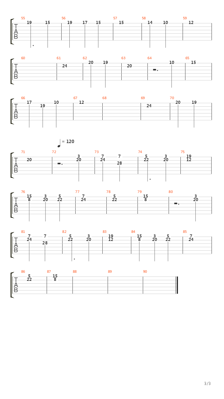 The Messenger吉他谱