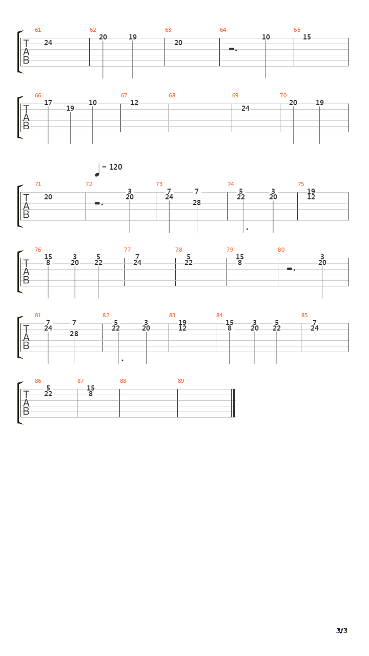 The Messenger吉他谱