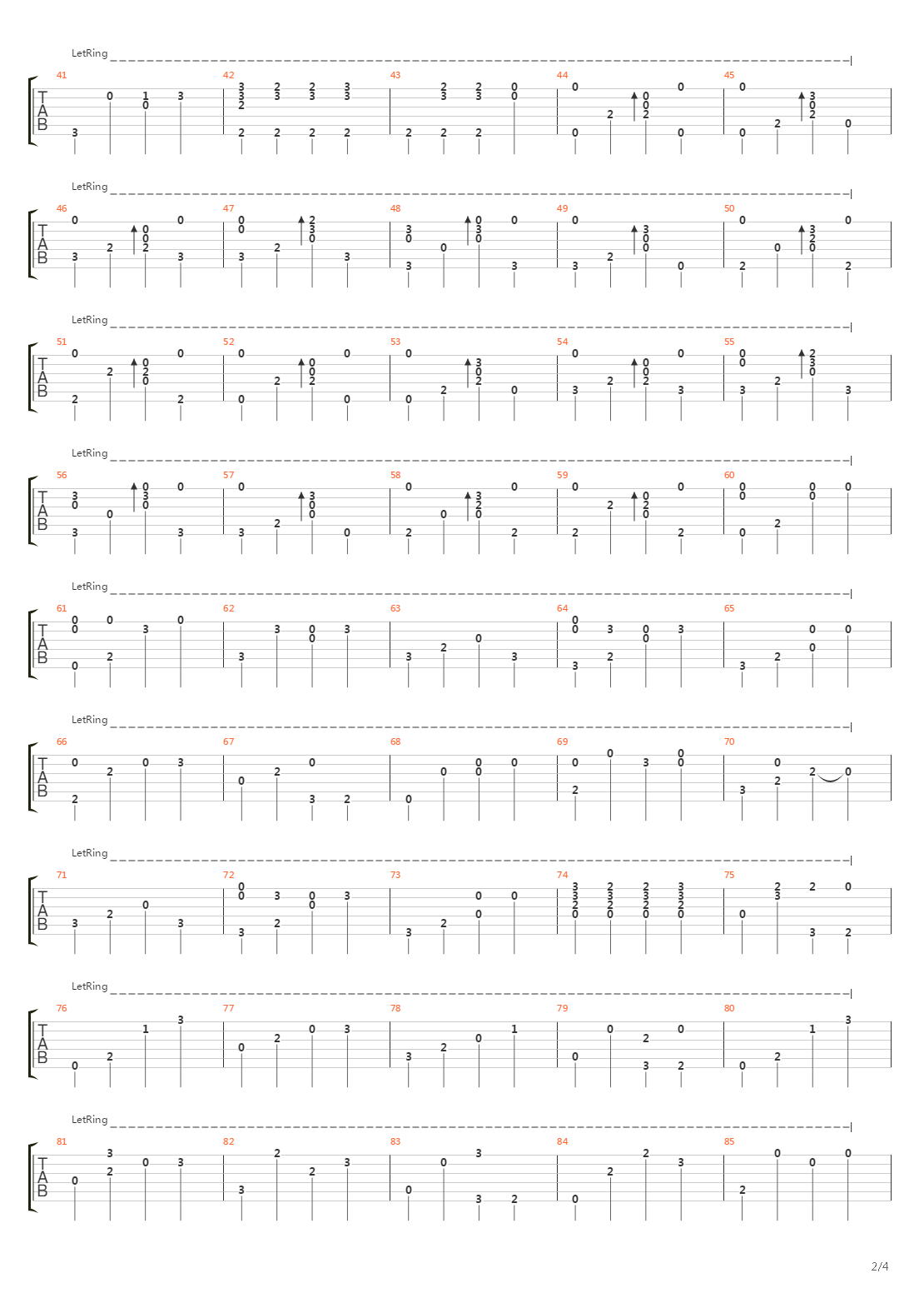 Numb吉他谱