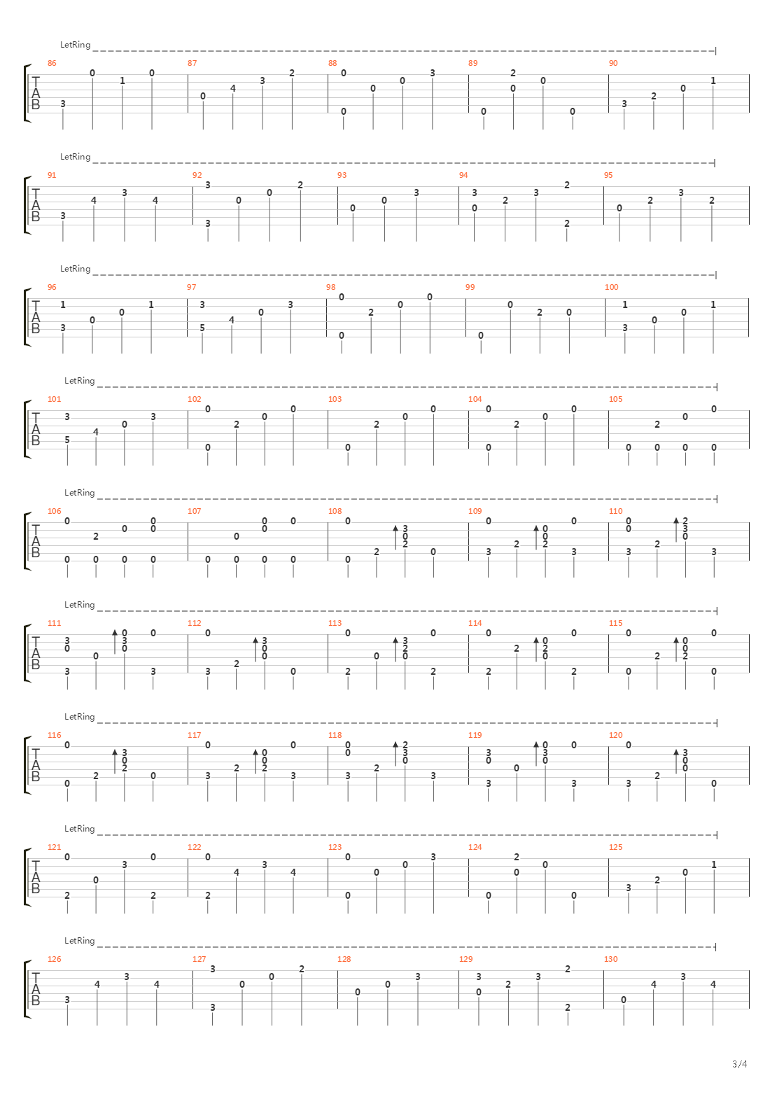 Numb吉他谱