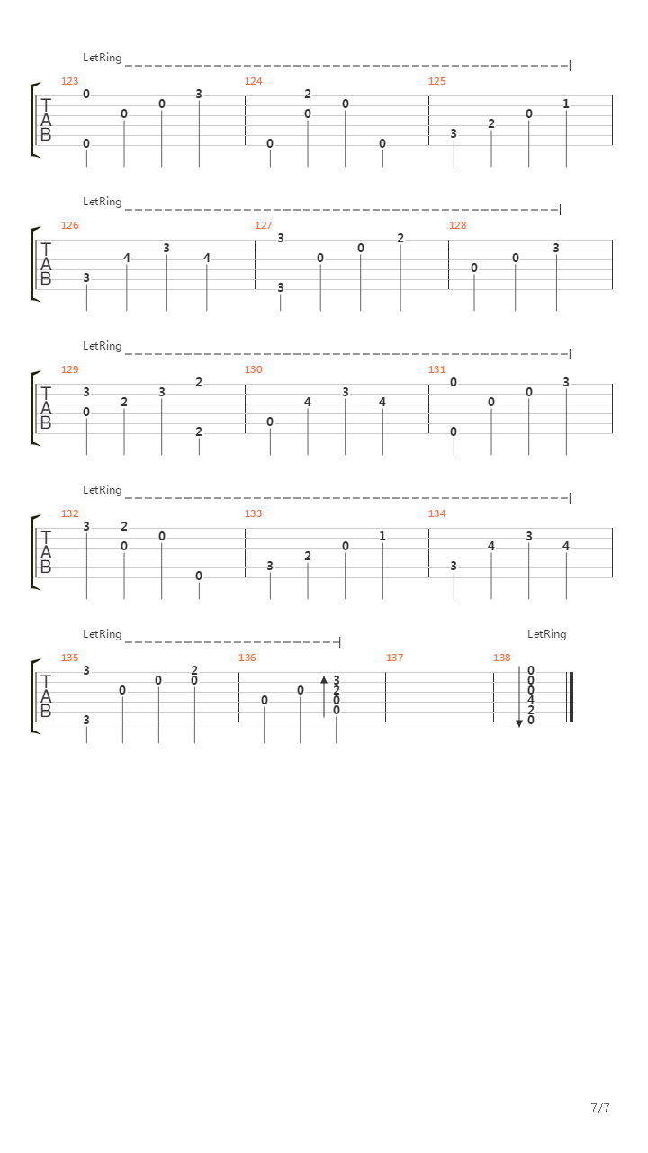 Numb吉他谱