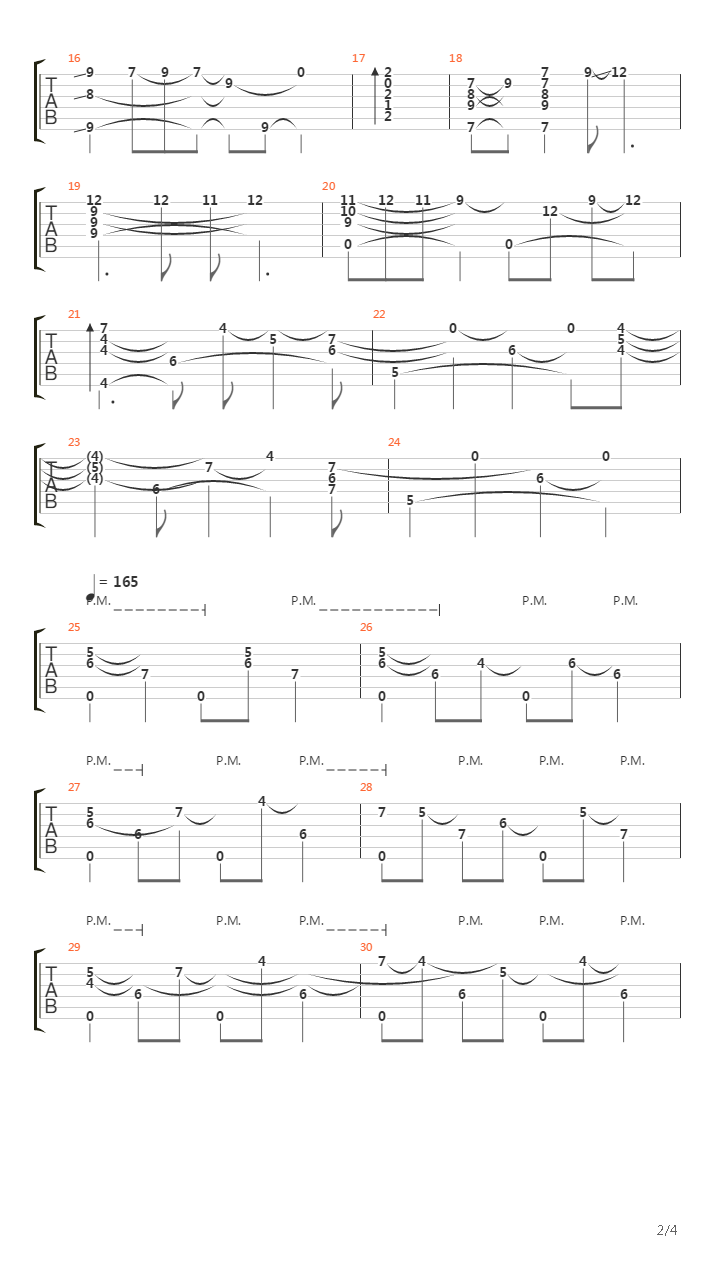 Theme for young lovers fragment吉他谱