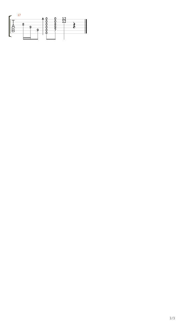 摇滚木吉他独奏吉他谱