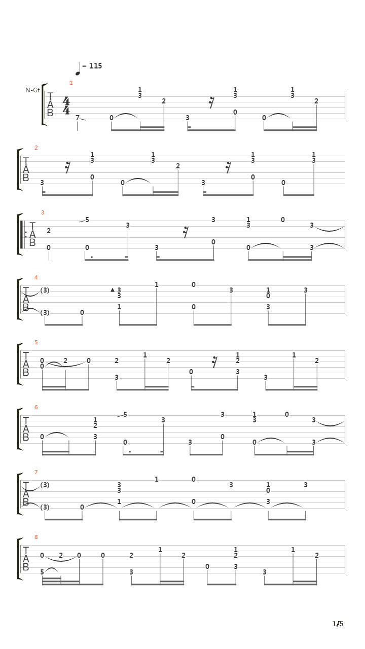 Lambada吉他谱