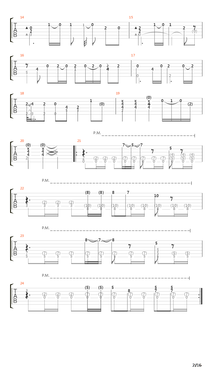 The Final Countdown吉他谱