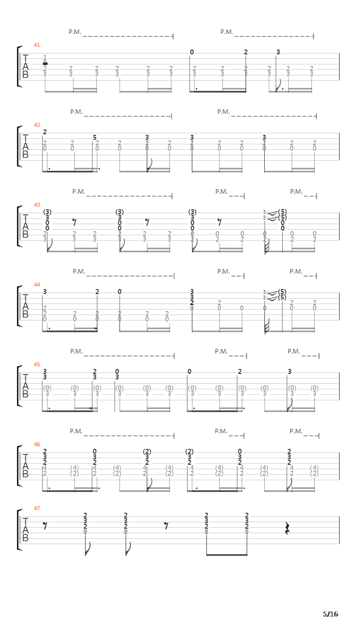 The Final Countdown吉他谱