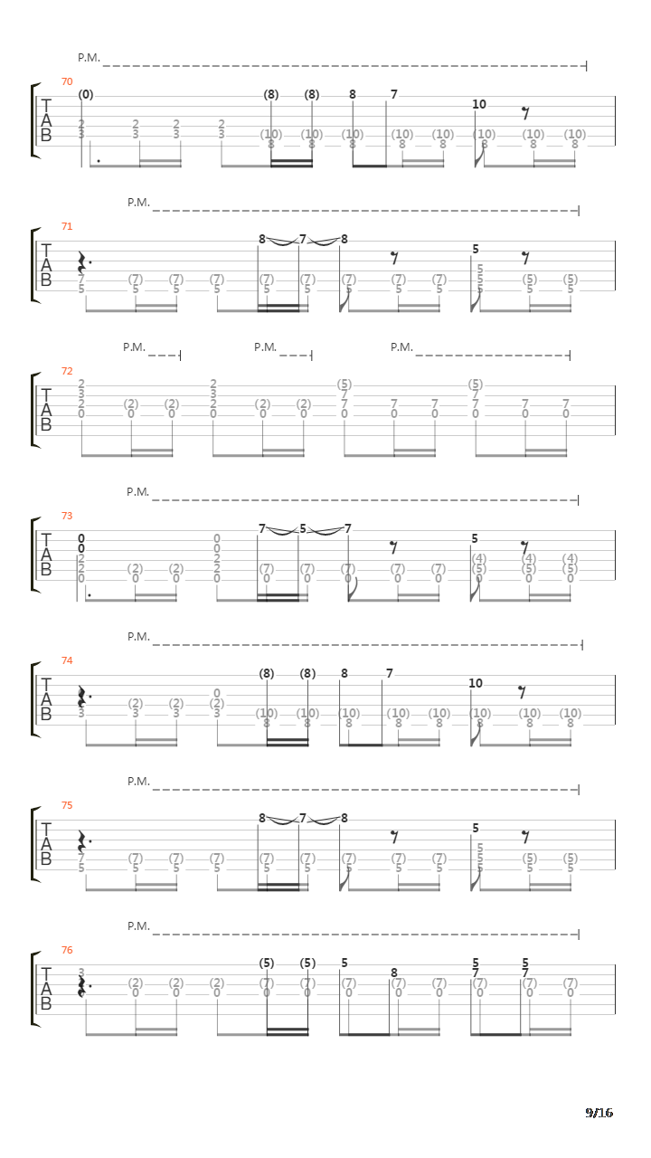 The Final Countdown吉他谱