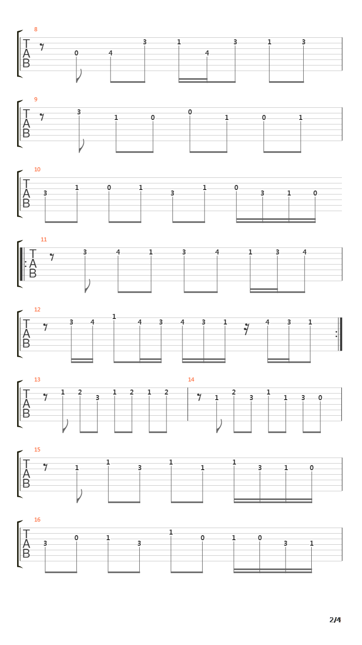 Tango Apasionado吉他谱