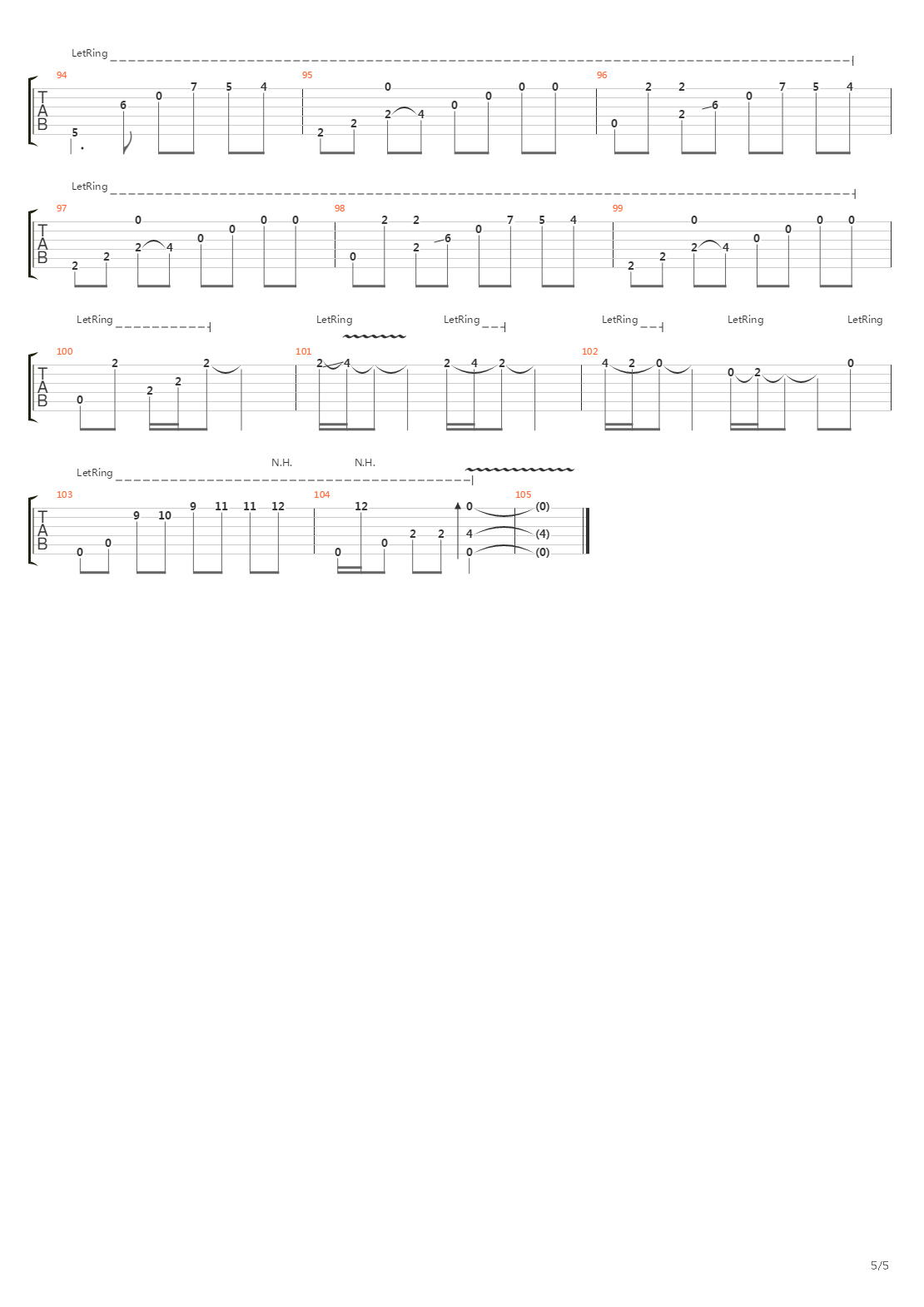 Trace of sorrow吉他谱