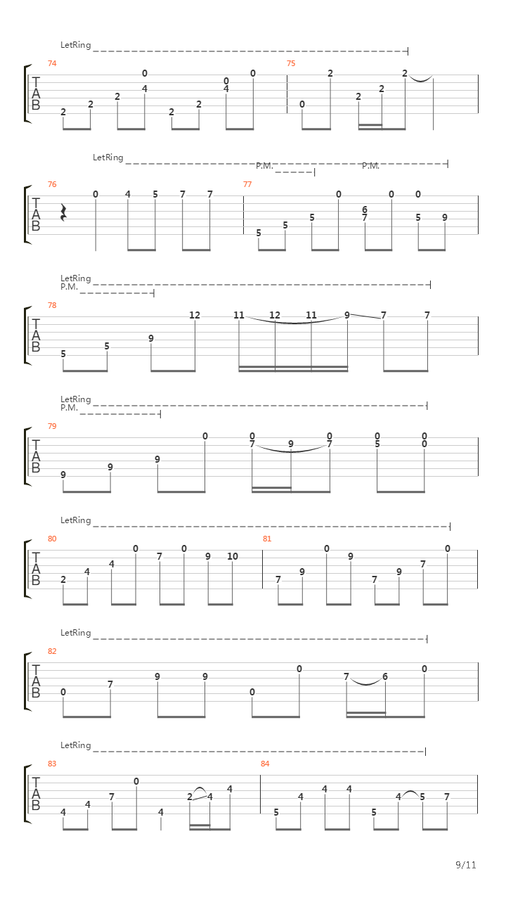 Trace of sorrow吉他谱