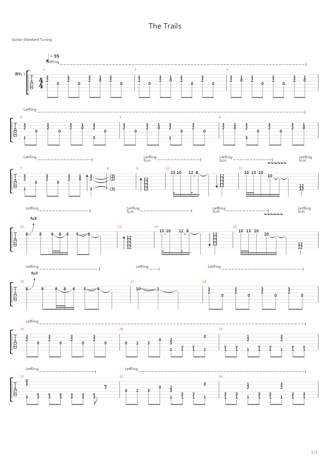 The Trails吉他谱