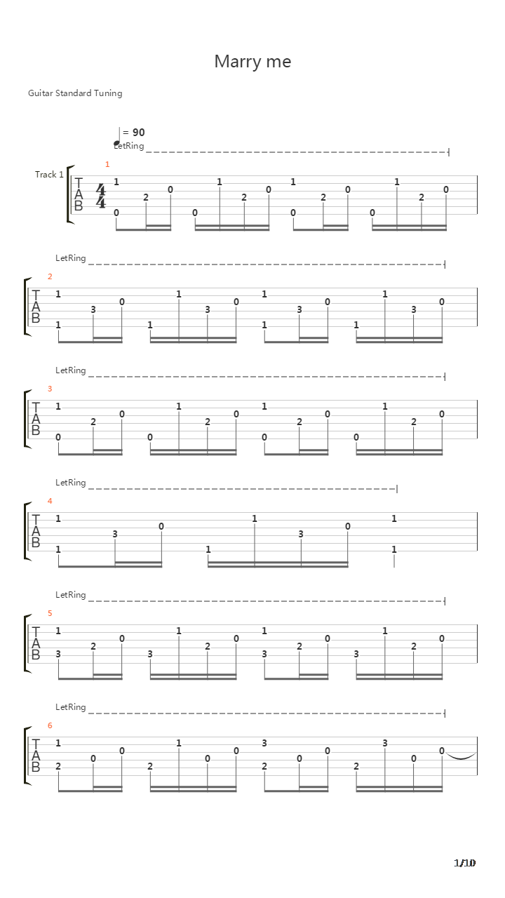 Marry Me吉他谱