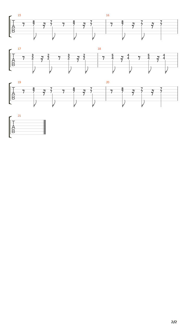 Autour De Larbre吉他谱