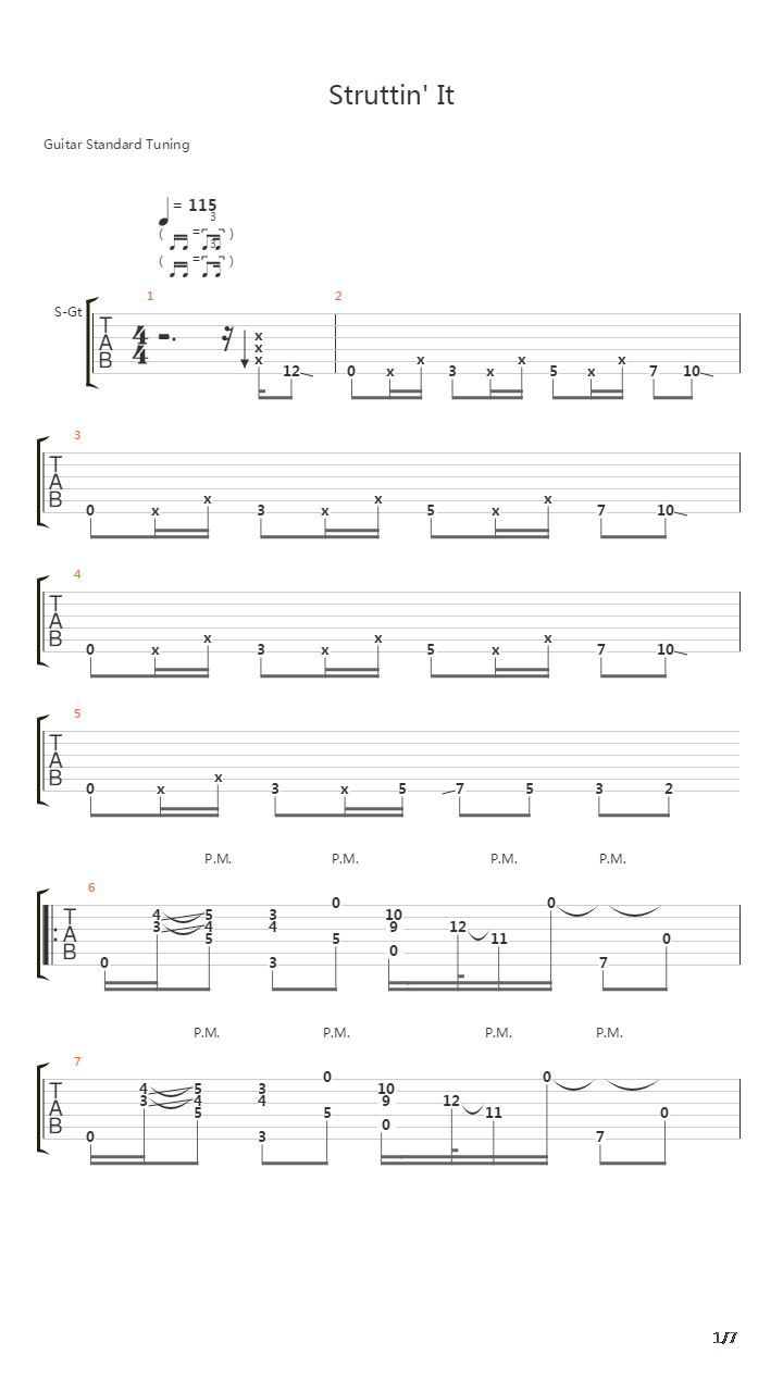 Struttin' It吉他谱